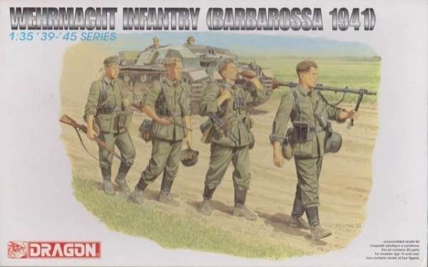 Niemiecka piechota Wehrmachtu, plastikowe figurki do sklejania Dragon 6105 w skali 1:35-image_Dragon_6105_1