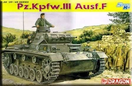 Niemiecki czołg Pz.Kpfw.III Ausf.F, plastikowy model do sklejania Dragon 6632 w skali 1/35.-image_Dragon_6632_1