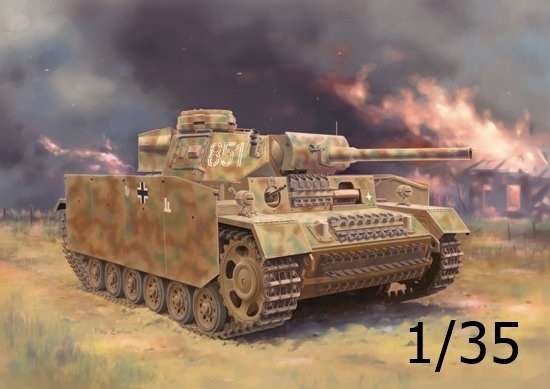Czołg Panzerkampfwagen III wersja M, plastikowy model do sklejania Dragon 6776 w skali 1:35.-image_Dragon_6776_1