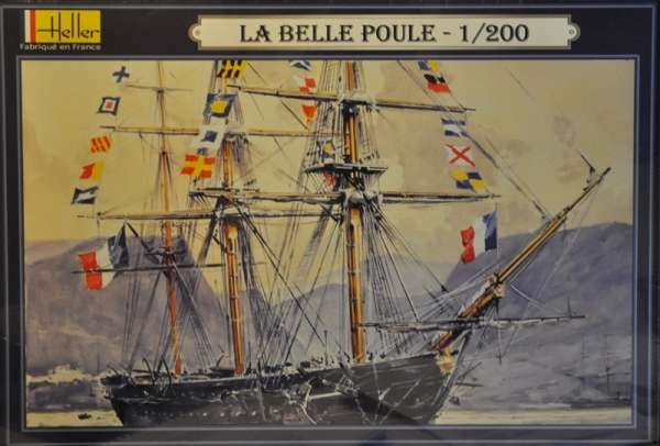 Francuska fregata Belle Poule, plastikowy model do sklejania Heller 80838 w skali 1:200-image_Heller_80838_1