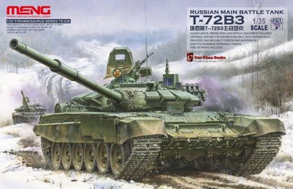 Radziecki czołg T-72 B3, plastikowy model do sklejania Meng TS-028 w skali 1:35-image_Meng_TS-028_1
