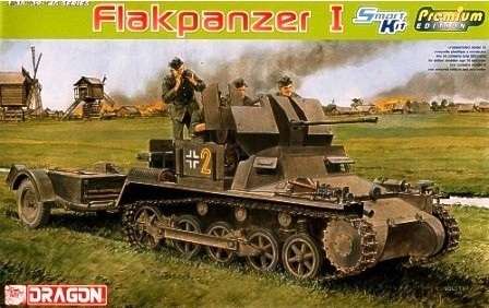 Niemieckie samobieżne działo przeciwlotnicze Flakpanzer I, plastikowy model do sklejania Dragon 6577 w skali 1/35.-image_Dragon_6577_1