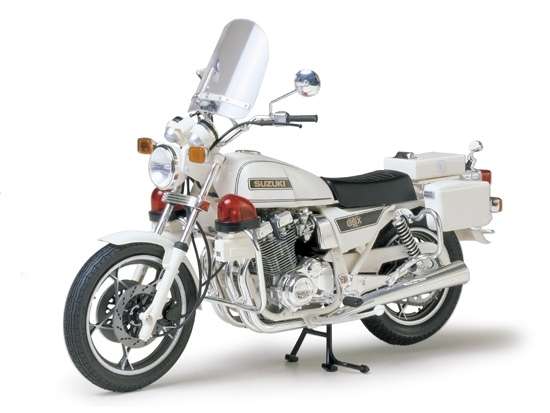 Policyjny motocykl Suzuki GSX 750, plastikowy model do sklejania Tamiya 14020 w skali 1:12-image_Tamiya_14020_1