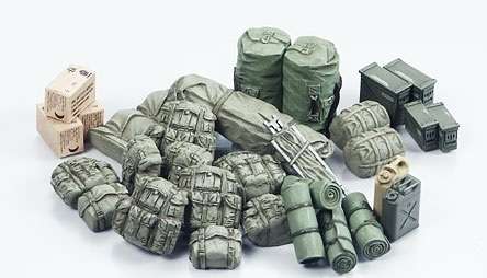Wyposażenie nowoczesnej armii amerykańskiej, plastikowe dodatki do sklejania Tamiya 35266 w skali 1:35.-image_Tamiya_35266_1