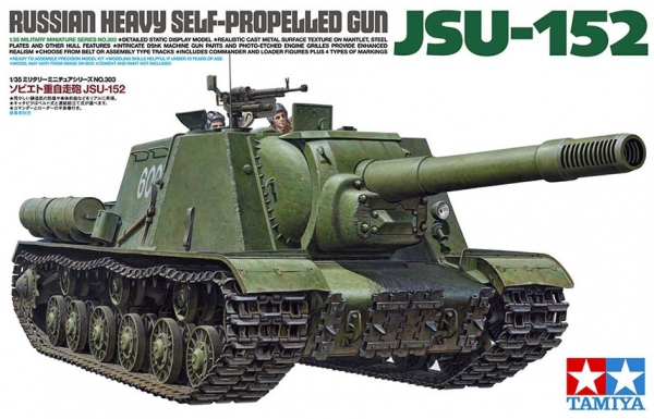 Ciężkie radzieckie działo pancerne Self-Propelled Gun JSU-152, plastikowy model do sklejania Tamiya 35303 w skali 1:35.-image_Tamiya_35303_1