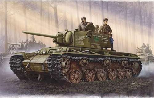 Russian KV-1 model 1942 Simplified Turret Tank - plastikowy model czołgu w skali 1:35 -image_Trumpeter_00358_1