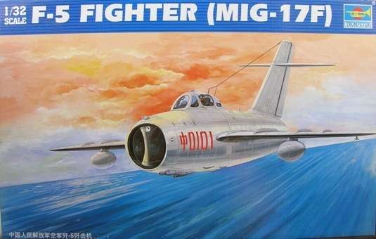 Chiński myśliwiec F-5 (MiG-17F), plastikowy model do sklejania Trumpeter 02205 w skali 1:32-image_Trumpeter_02205_1