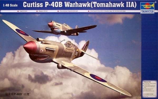 Plastikowy model do sklejania myśliwca P-40B Warhawk, model Trumpeter 02807_image_1-image_Trumpeter_02807_1