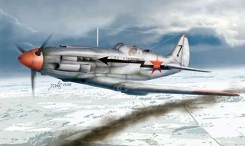 Radziecki myśliwiec WWII MiG-3 w skali 1:48 do sklejania, model Trumpeter 02831-image_Trumpeter_02831_1