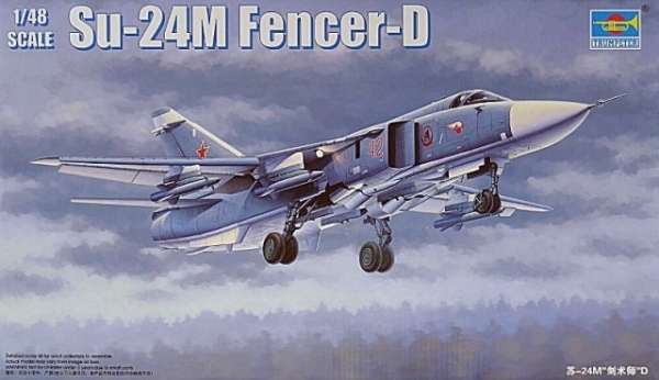 Model myśliwca Sukhoi Su-24M Fencer-D w skali 1:48 do sklejania, model Trumpeter 02835_image_1-image_Trumpeter_02835_1
