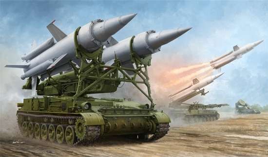 Radziecka samobieżna wyrzutnia rakiet 9M8M systemu rakiet 2K11A Krug, plastikowy model do sklejania Trumpeter 09523 w skali 1:35-image_Trumpeter_09523_1
