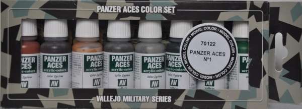 Zestaw farb modelarskich Model Color - Panzer Aces nr 1 - 8 szt., Vallejo 70122.-image_Vallejo_70122_1