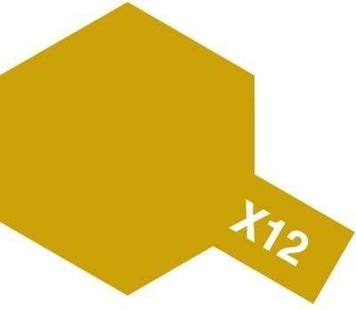 Modelarska farba akrylowa w kolorze X-12 Gold Leaf o pojemności 10ml, Tamiya 81512.-image_Tamiya_81512_1