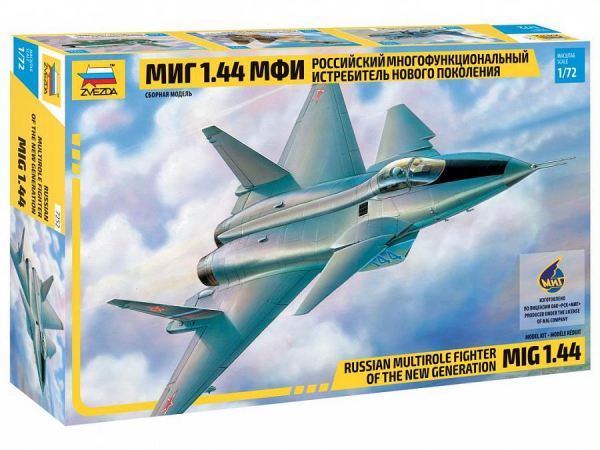 Radziecki myśliwiec MiG 1.44, plastikowy model do sklejania Zvezda 7252 w skali 1:72.-image_Zvezda_7252_1