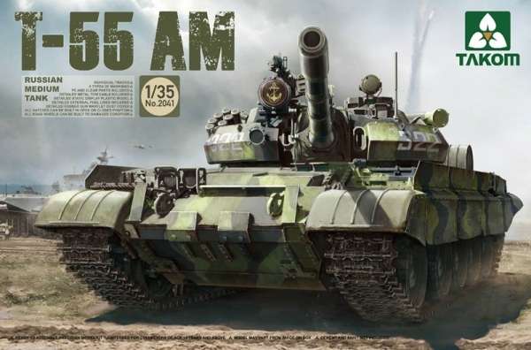 Radziecki średni czołg T-55 AM, plastikowy model do sklejania Takom 2041 w skali 1:35-image_Takom_2041_1