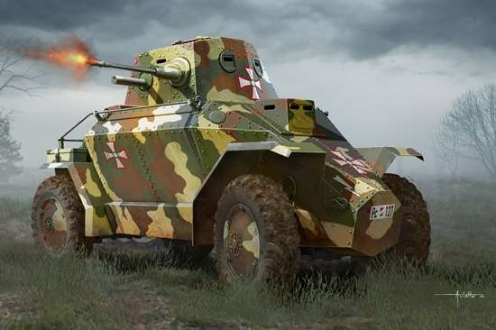 Hungarian 39M CSABA Armored Car in scale 135 Modeledo.pl