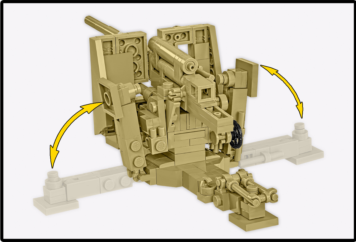Działo Flak 36 z zestawu Cobi 3143