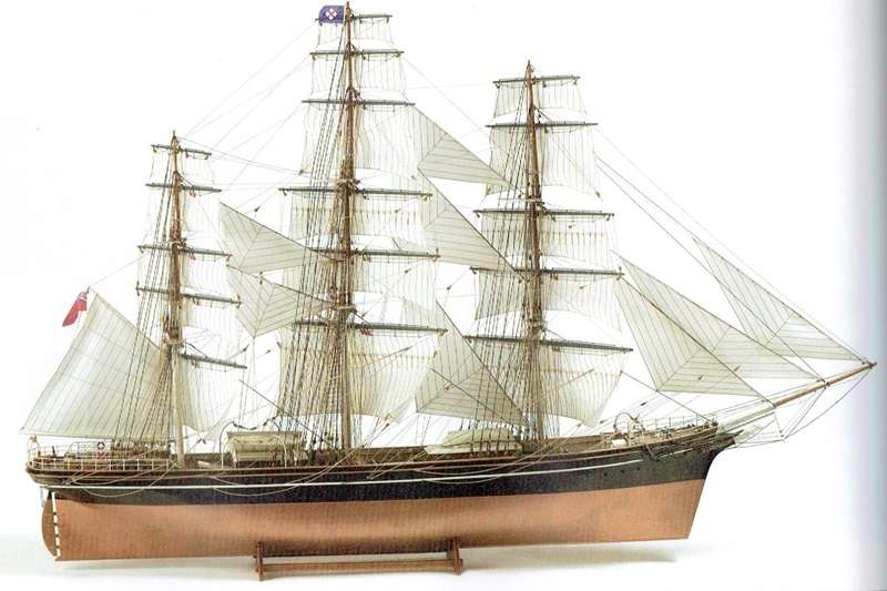XIX wieczny brytyjski kliper herbaciany Cutty Sark , drewniany model do sklejania Billing Boats nr BB564 w skali 1:75-image_Billing Boats_BB564_1