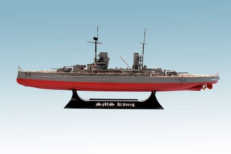 Niemiecki pancernik Konig, model okrętu do sklejania w skali 1:700 model_icm_s014_image_7-image_ICM_S.014_3