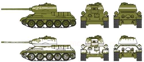 Soviet tank T-34-85 - image_italeri_7515_1-image_Italeri_7515_3