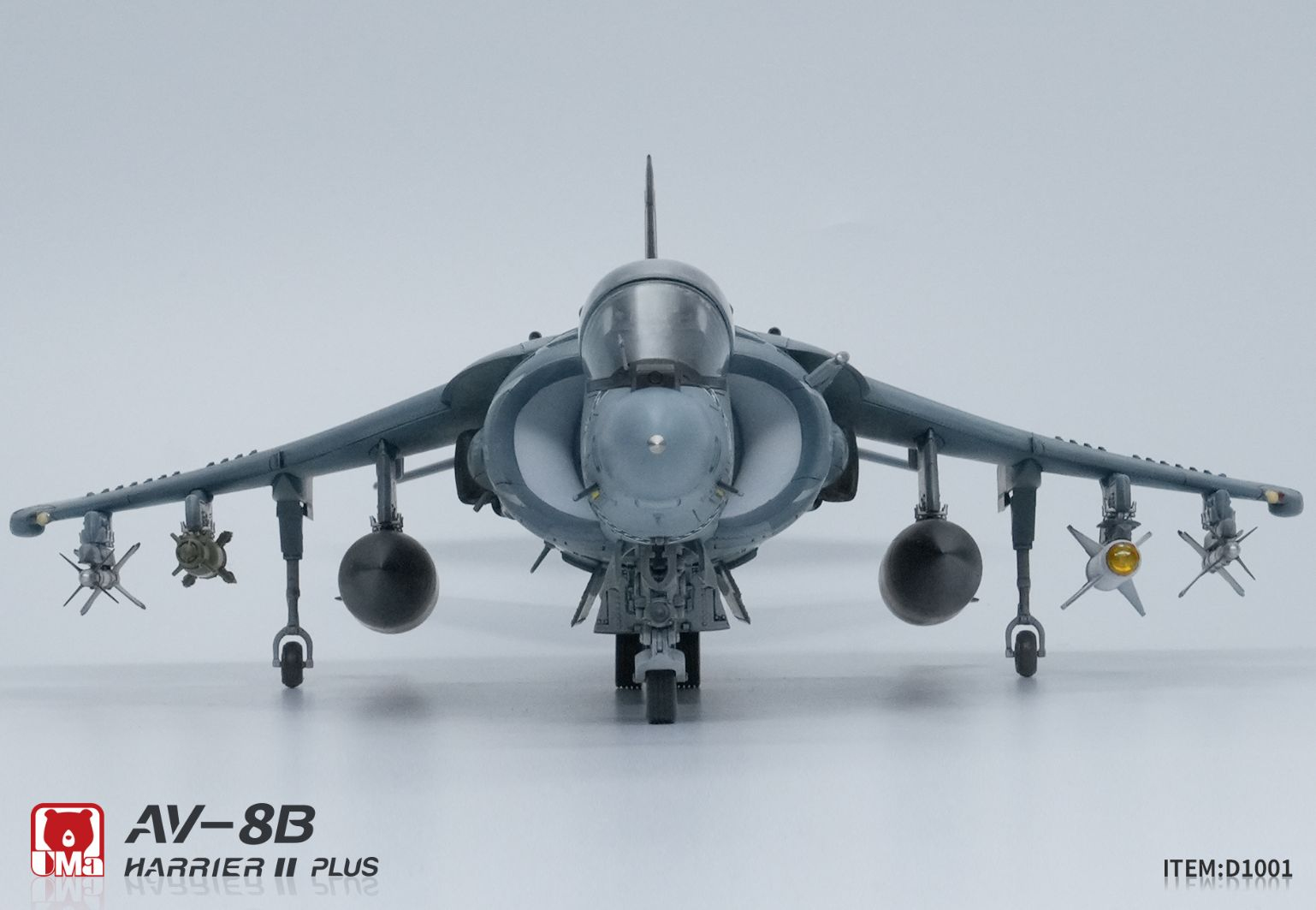 UMa Model D1001 Samolot AV-8B Harrier II Plus w skali 1/48
