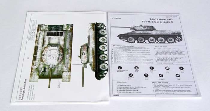 Trumpeter 00905 w skali 1:16 - model Soviet Tank T-34/76 Model 1942 - image a-image_Trumpeter_00905_3