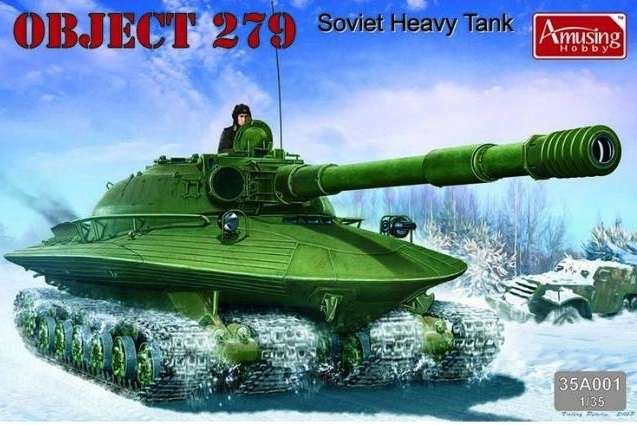 Radziecki eksperymentalny czołg ciężki Obiekt 279, plastikowy model do sklejania Amusing Hobby 35A001 w skali 1:35-image_Amusing Hobby_35A001_1