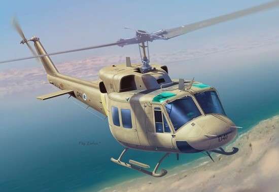 Plastikowy model do sklejania izraelskiego helikoptera Anafa wraz ze spadochroniarzami, model Dragon 3543 w skali 1/35. -image_Dragon_3543_1
