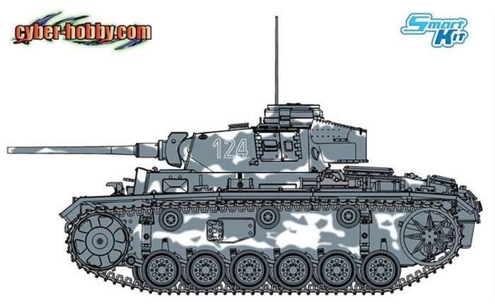 Plastikowy model do sklejania niemieckiego czołgu PZIII w wersji L, model Dragon 6422.-image_Dragon_6422_1