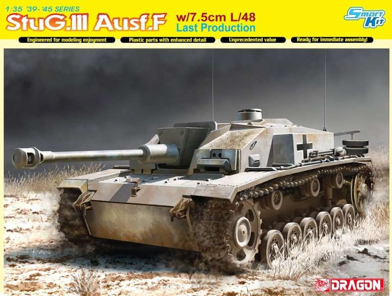 Niemieckie działo samobieżne StuG III Ausf.F, plastikowy model do sklejania Dragon 6756 w skali 1:35.-image_Dragon_6756_1
