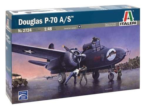 Amerykański nocny myśliwiec Douglas P-70 A/S, plastikowy model do sklejania Italeri 2724 w skali 1:48-image_Italeri_2724_1