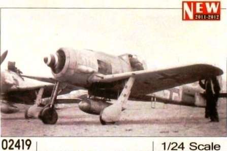 Opakowanie modelu Luftwaffe Focke-Wulf Fw190a6-8 w skali 1/24. Trumpeter numer 02419.-image_Trumpeter_02419_1