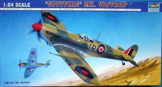 Opakowanie modelu Spitfire Mk.Vb Tropical w skali 1/24. Trumpeter numer 02412.-image_Trumpeter_02412_1