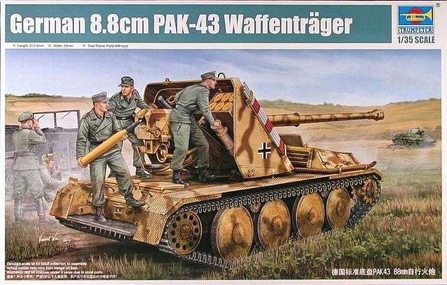 German 8.8cm PaK-43 Waffentrager model Trumpeter 05550 w skali 1:35.-image_Trumpeter_05550_1