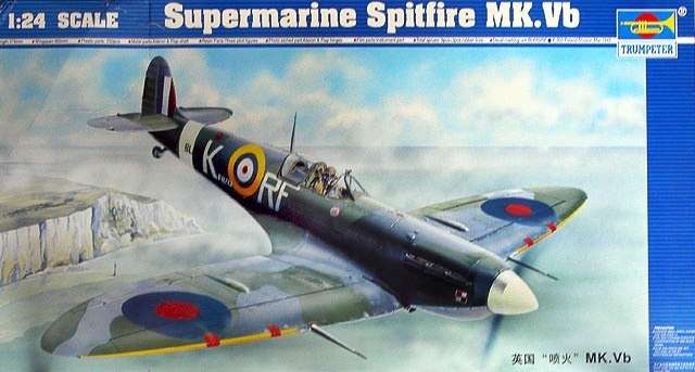 Opakowanie modelu Supermarine Spitfire Mk.Vb w skali 1/24, Trumpeter no. 02403-image_Trumpeter_02403_1