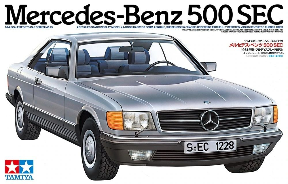 Tamiya 24029 Samochód Mercedes-Benz 500 SEC w skali 1/24