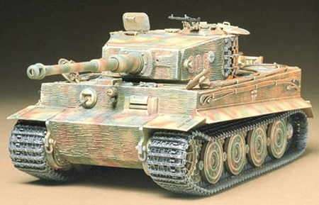 Niemiecki czołg Tiger I  wersja późna, plastikowy model do sklejania Tamiya 35146 w skali 1:35.-image_Tamiya_35146_1