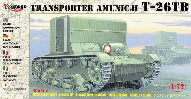 Radziecki transporter amunicji T-26TB, plastikowy model do sklejania Mirage Hobby 72607 w skali 1:72-image_Mirage Hobby_72607_1