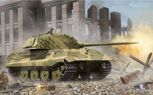 Niemiecki czołg E-75 Standardpanzer, plastikowy model do sklejania Trumpeter 01538 w skali 1:35.-image_Trumpeter_01538_1