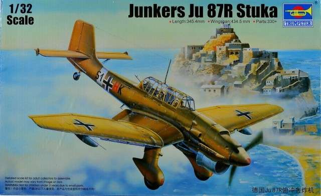 Model bombowca nurkującego Junkers Ju 87R Stuka do sklejania - Trumpeter_03216_image_1-image_Trumpeter_03216_1