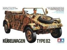Niemiecki samochód osobowo-terenowy Kubelwagen Typ 82, plastikowy model do sklejania Tamiya 35213 w skali 1/35.-image_Tamiya_35213_1