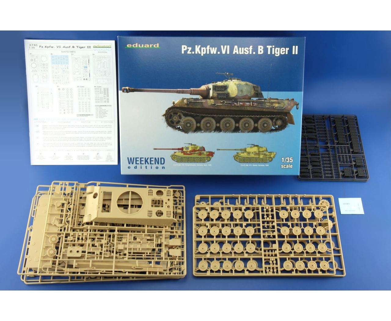 Zawartość pudełka model Tiger II.-image_Eduard_3741_3