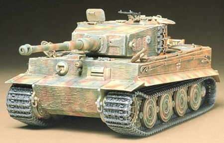 Niemiecki czołg Tiger I wersja późna, plastikowy model do sklejania Tamiya 35146 w skali 1:35.-image_Tamiya_35146_1