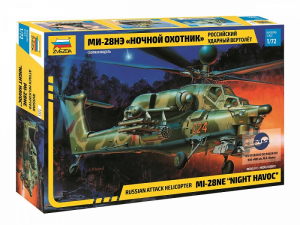 Zvezda 7255 Mil Mi-28N Night Havoc Modern Russian Attack Helicopter 1/72