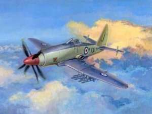 Model fighter Wyvern S.4 in scale 1:48 