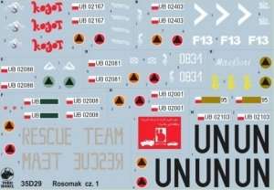 35D29 Polska kalkomania - KTO Rosomak - cz.1 skala 1:35