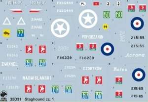 35D31 Polska kalkomania - Staghound w PSZ cz.1 - 1/35