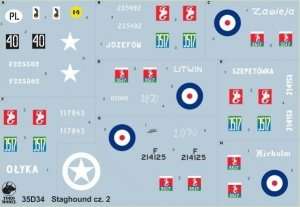 35D34 Polska kalkomania - Staghound w PSZ cz.2 - 1/35