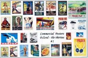 35P04 Drukowane plakaty - Polskie plakaty reklamowe lata trzydzieste 1