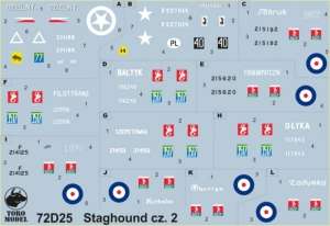 72D25 Kalkomania 1-72 Staghound w PSZ cz.2